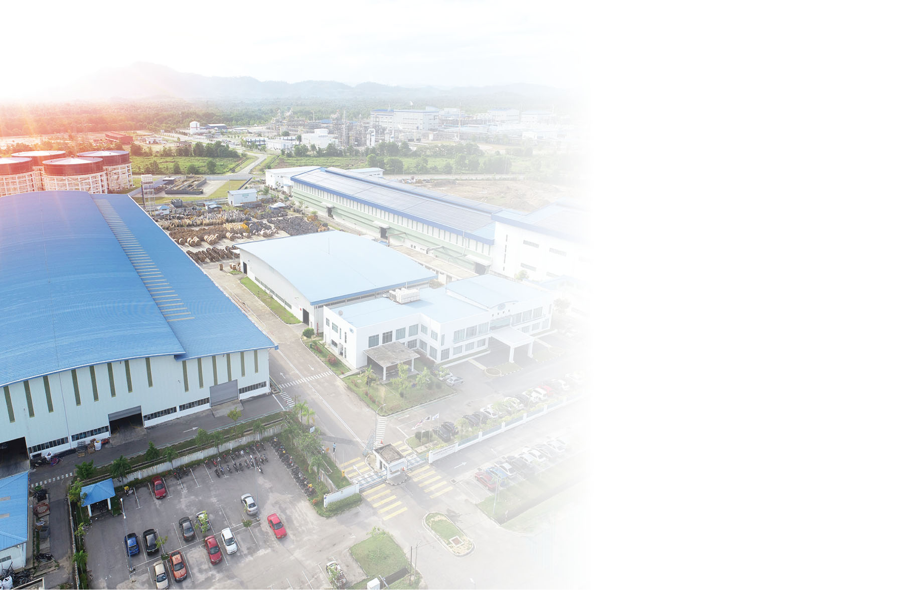 Aerial view of the Hi-Essence Cable Sdn. Bhd. manufacturing facility